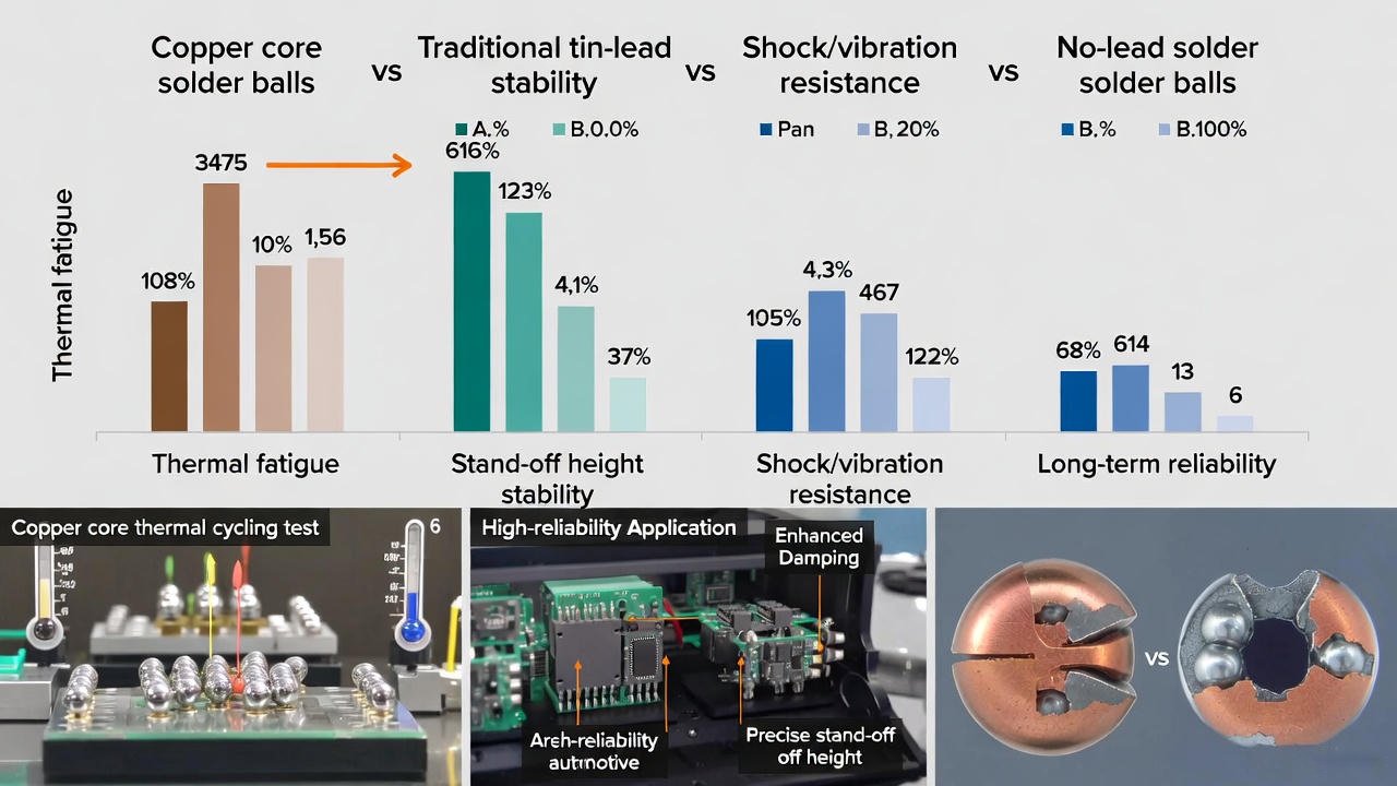 Copper Core Solder Balls vs Traditional SAC/Tin-Lead: Performance Comparison for Aerospace & High-Reliability Applications
